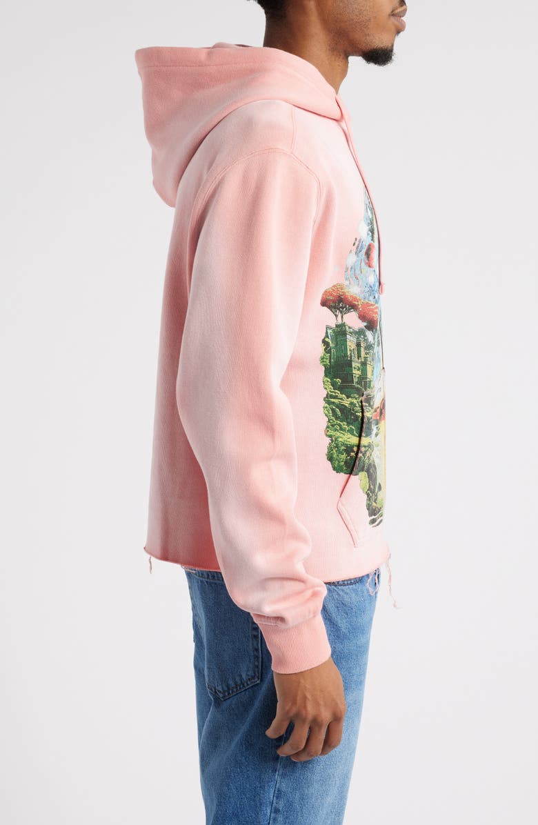Billionaire Boys Club Stargazer Cotton Graphic Hoodie, Alternate, color, Peach Blossom