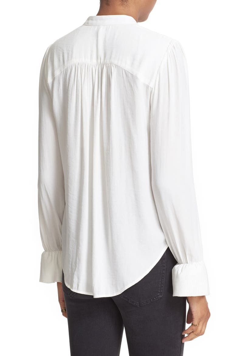 Pintuck Chiffon Blouse, Alternate, color, IVORY
