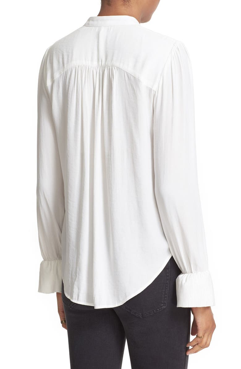 Free People Pintuck Chiffon Blouse, Alternate, color,