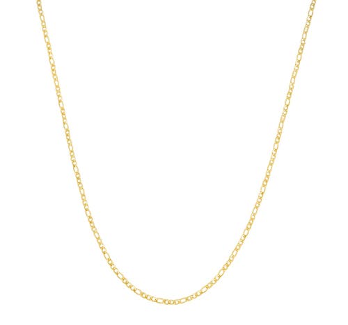 Donatello Gian Gold-plated Sterling Silver 2.5mm Link Necklace In Gold