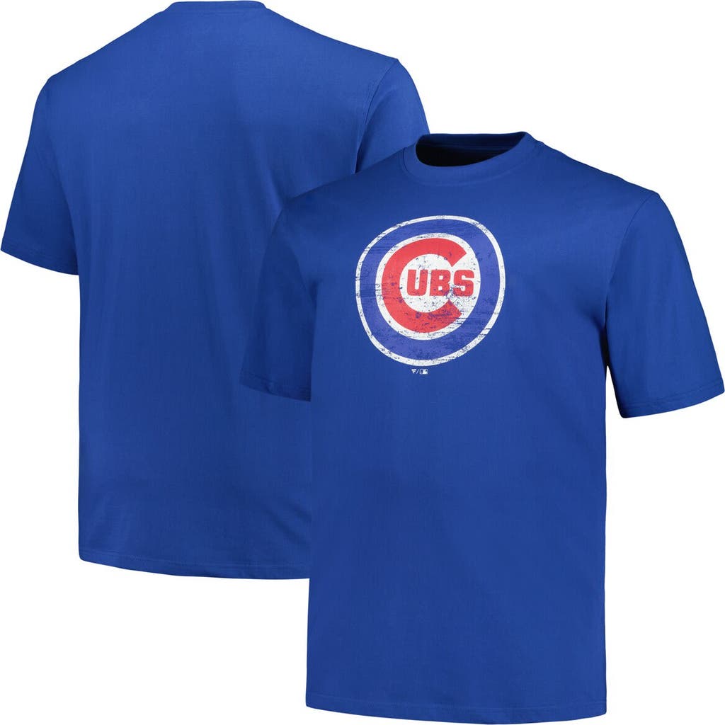 Profile Royal Chicago Cubs Big & Tall Primary Logo T-shirt
