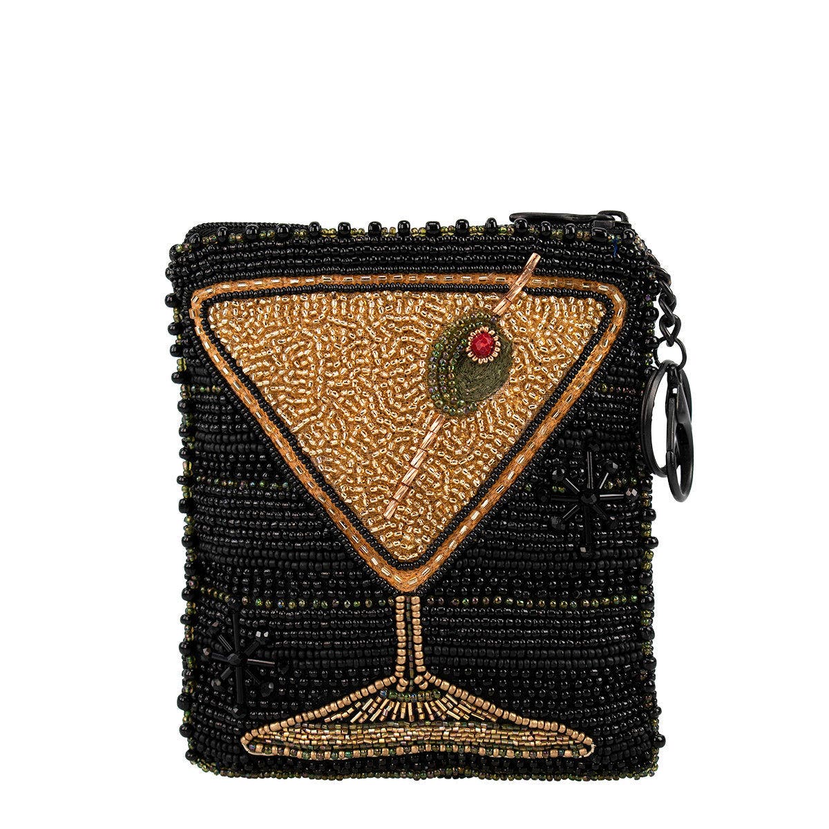 Mary Frances Accessories Bottoms Up Coin Purse, Main, color, Black