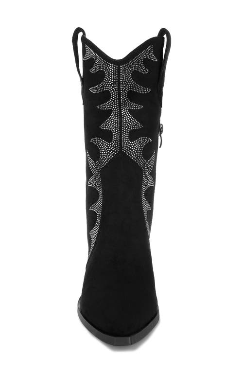 Rag & Co Rambler Microstud Western Boot In Black
