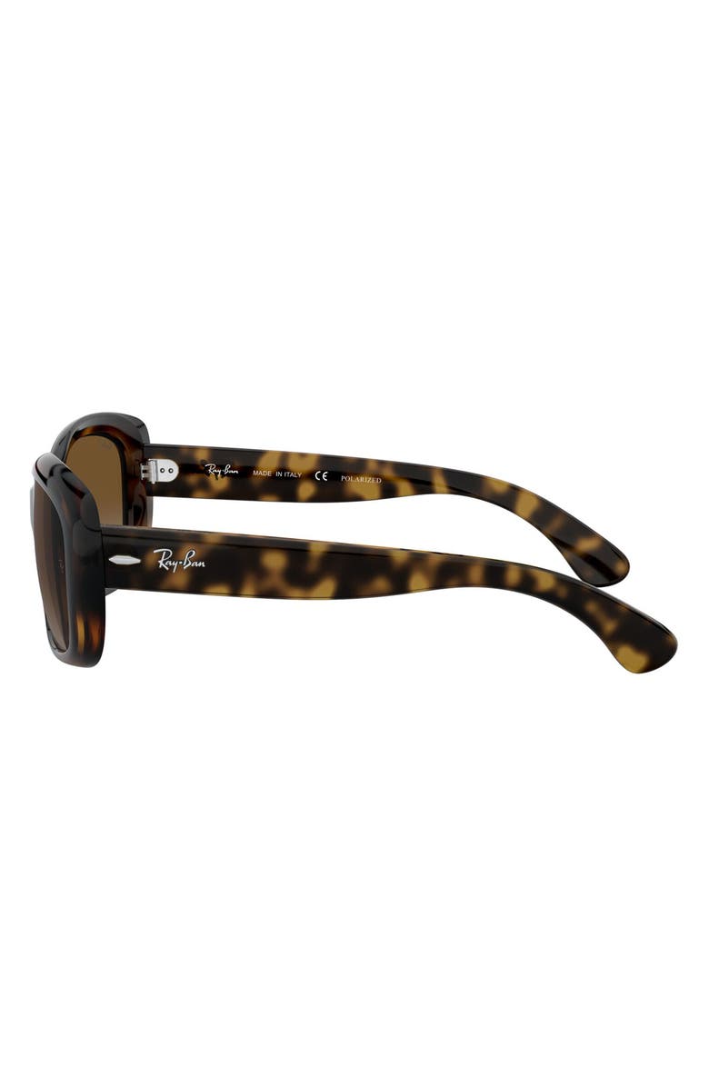 Ray-Ban Jackie Ohh 58mm Polarized Sunglasses, Alternate, color, Havana