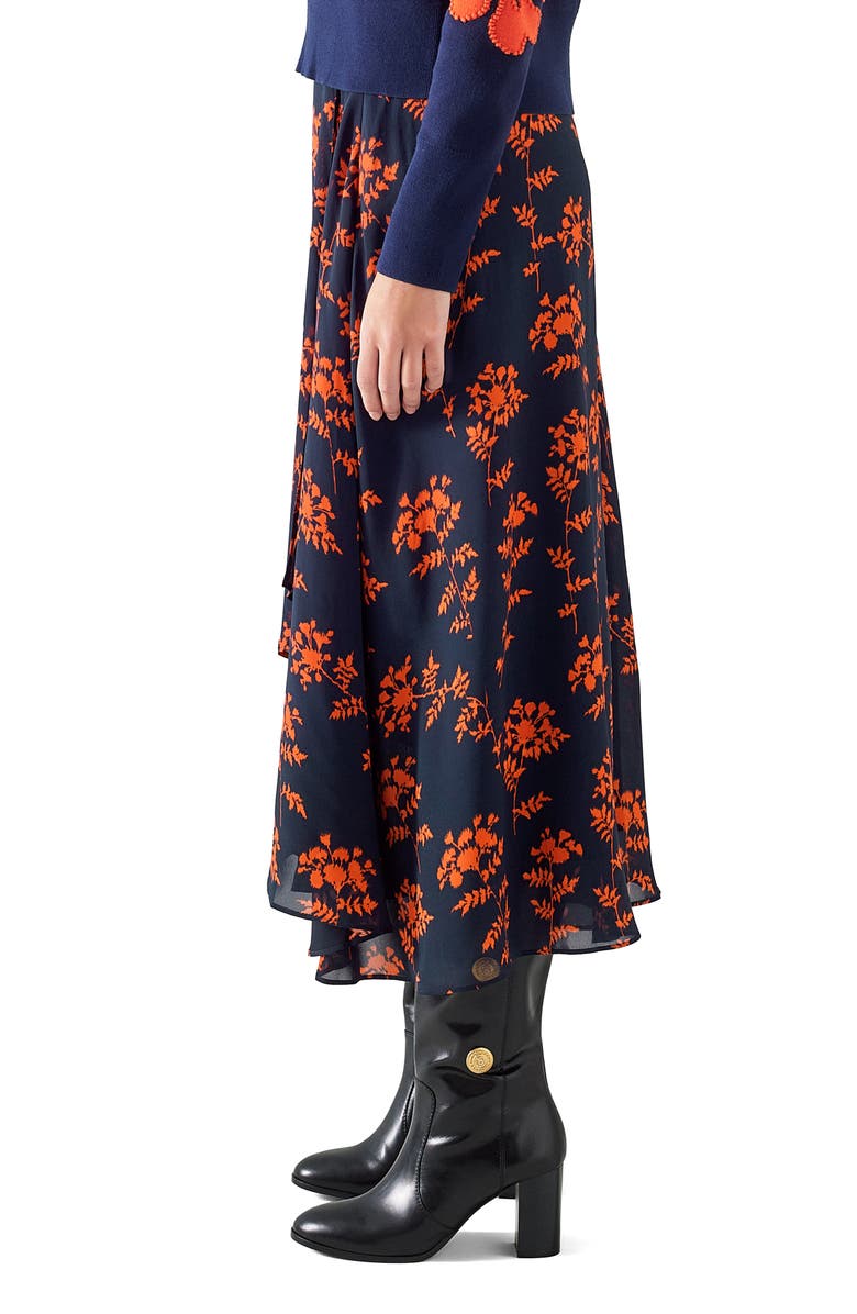 LK Bennett Krasner Midi Skirt, Alternate, color,