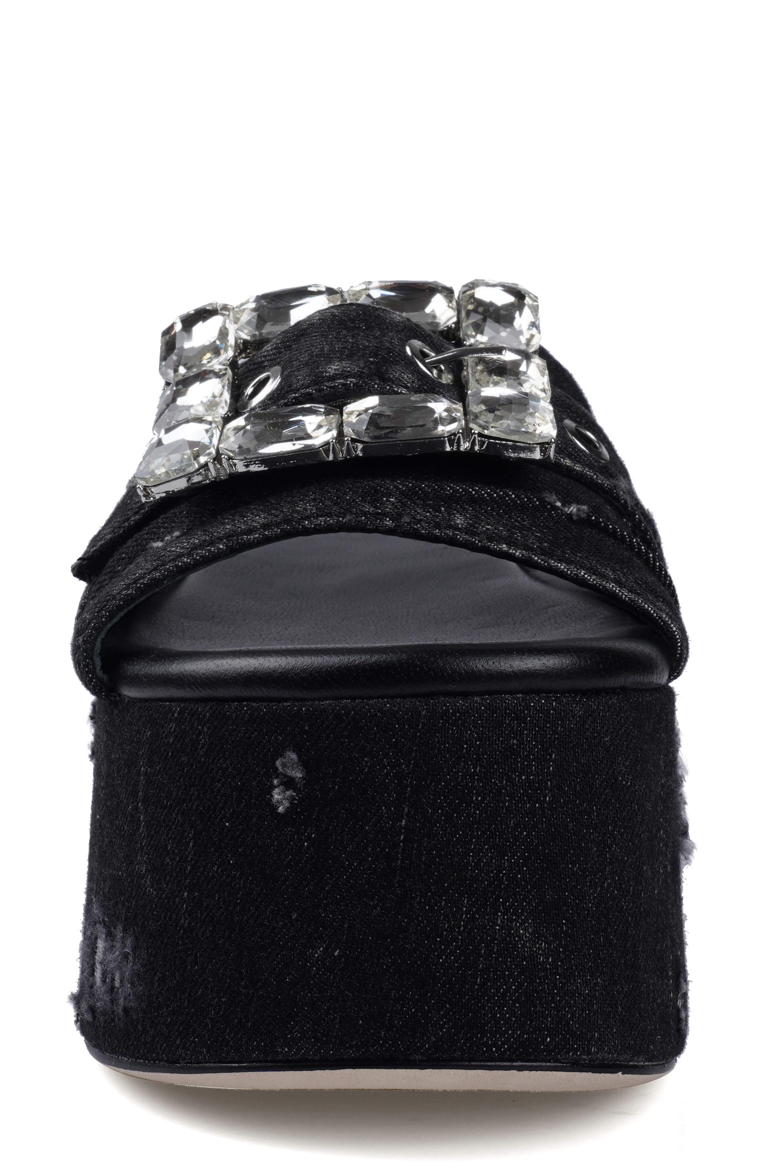 ZIGI Alena Platform Wedge Slide Sandal, Alternate, color, Black