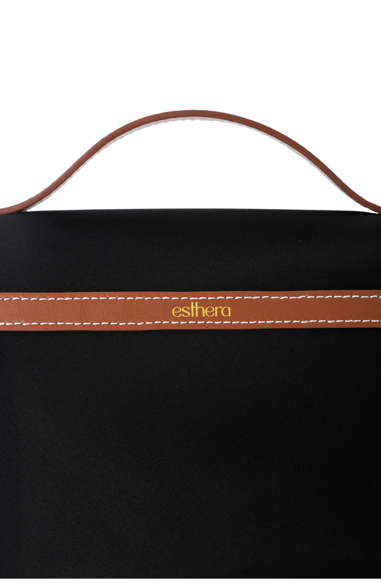 Esthera Nest Nylon Cosmetic Case, Alternate, color, Black