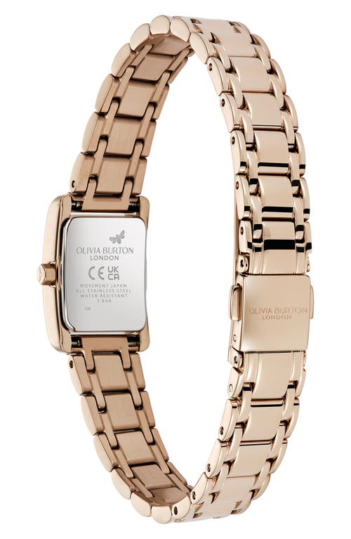 Olivia Burton Women's Mini Grove Rose Gold Tone Stainless Steel Bracelet Watch, 16mm In Gold
