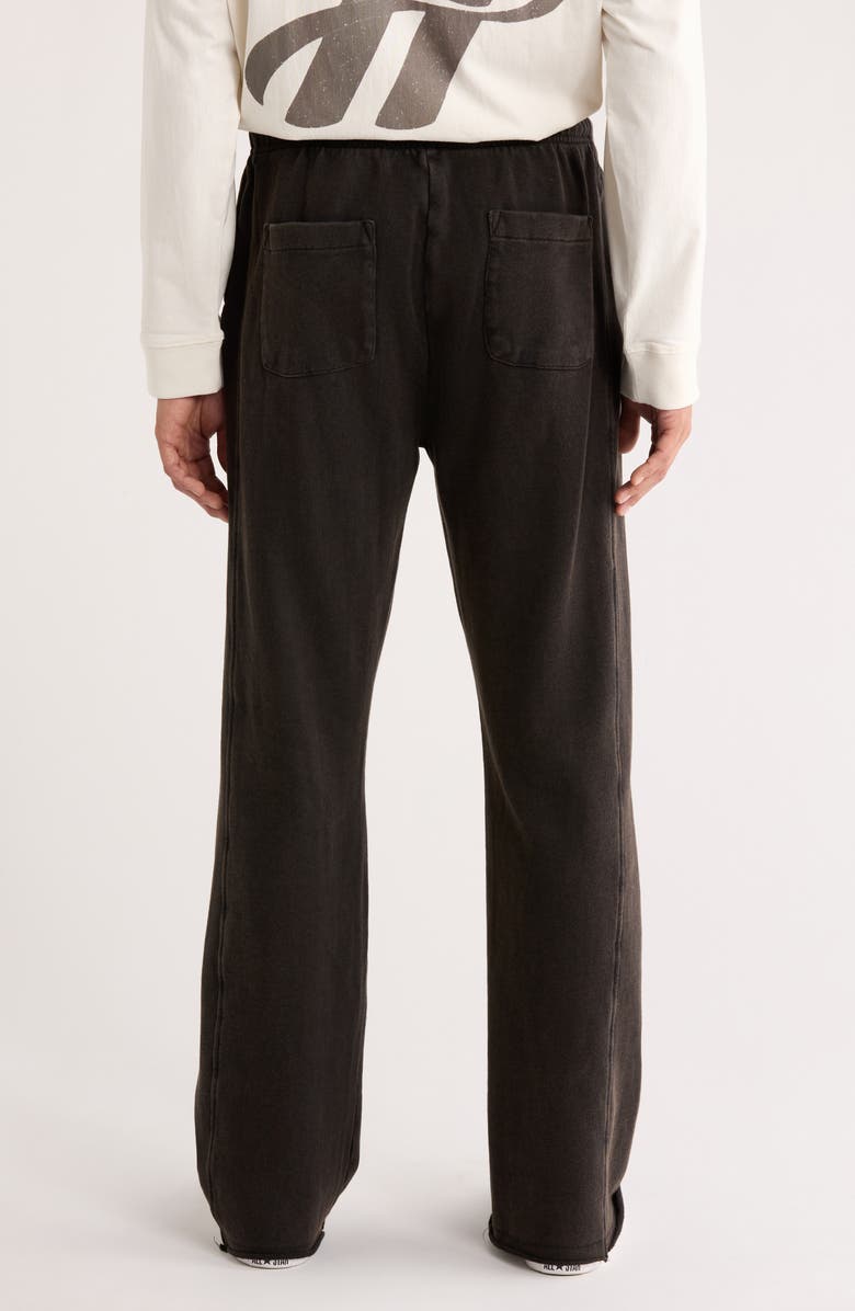 HONOR THE GIFT Embroidered Flare Leg Sweatpants, Alternate, color, Black