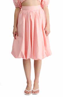 Tessa Bubble Hem Midi Skirt