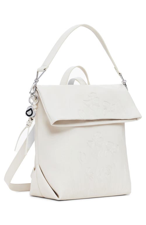 Desigual Medium Faux Leather Backpack In Sand