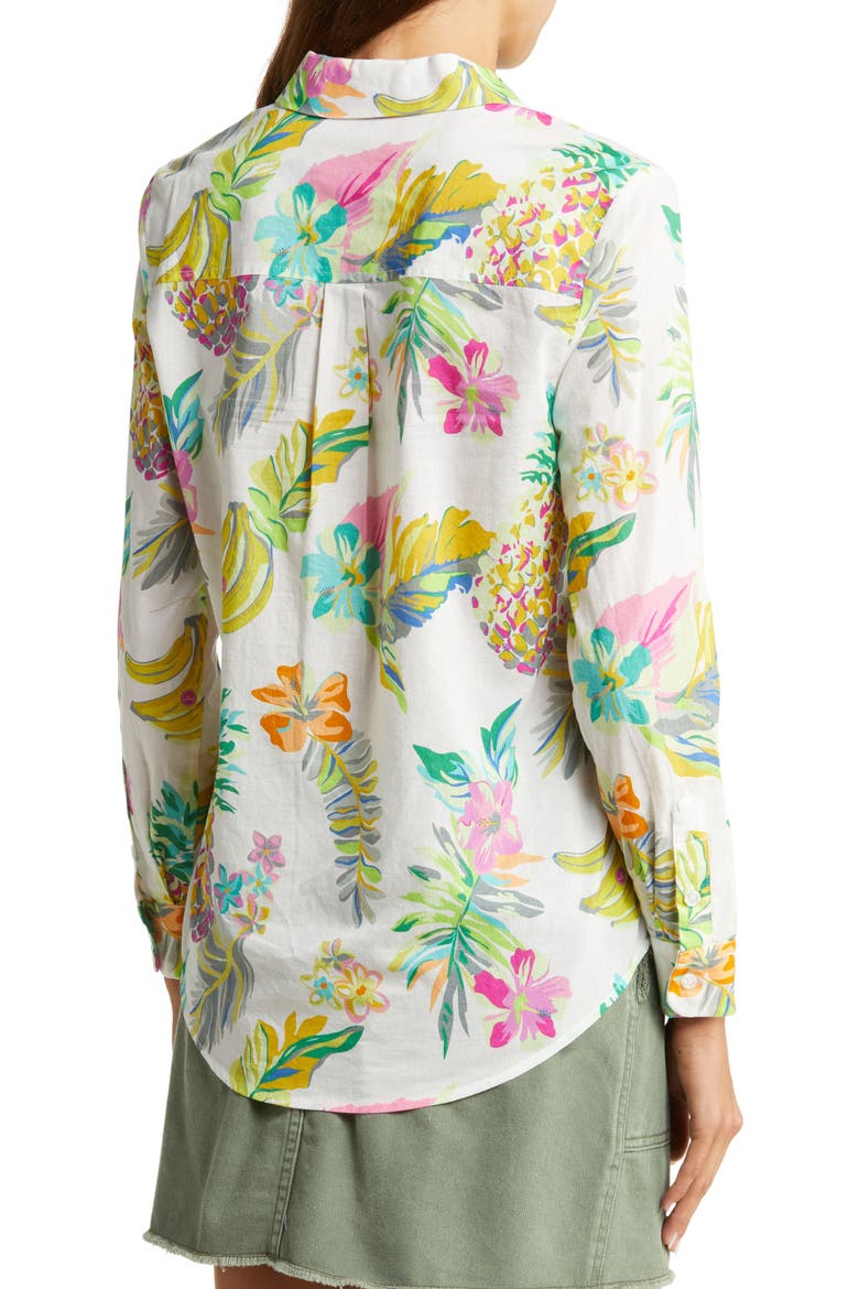 Fruit Salad Cotton Button-Up Shirt, Alternate, color, TROPI CALI