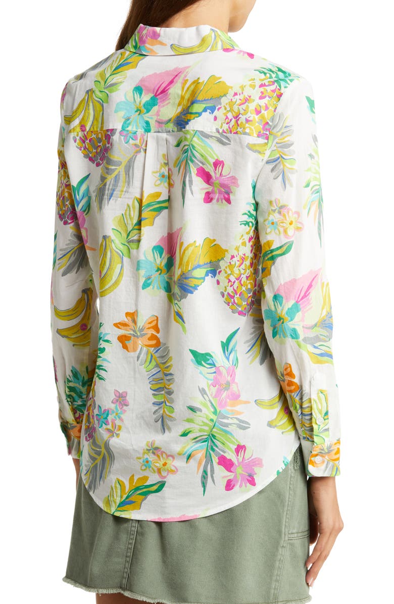 Le Superbe Fruit Salad Cotton Button-Up Shirt, Alternate, color, 