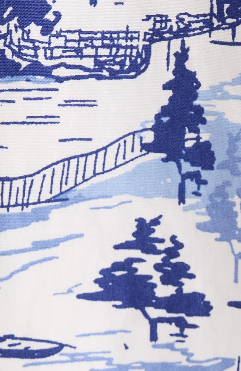 SUGARLIPS Francine Toile Sky Santana A-Line Dress, Alternate, color, 