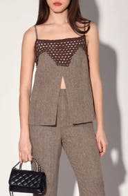 Walter Baker Sabine Mixed Media Camisole