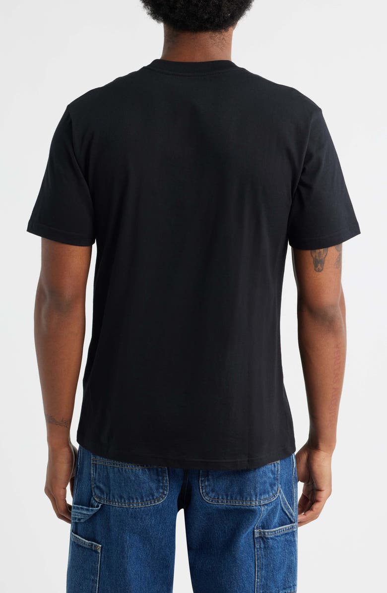 Carhartt Work In Progress Solar Chrome C-Logo Organic Cotton Graphic T-Shirt, Alternate, color, Black