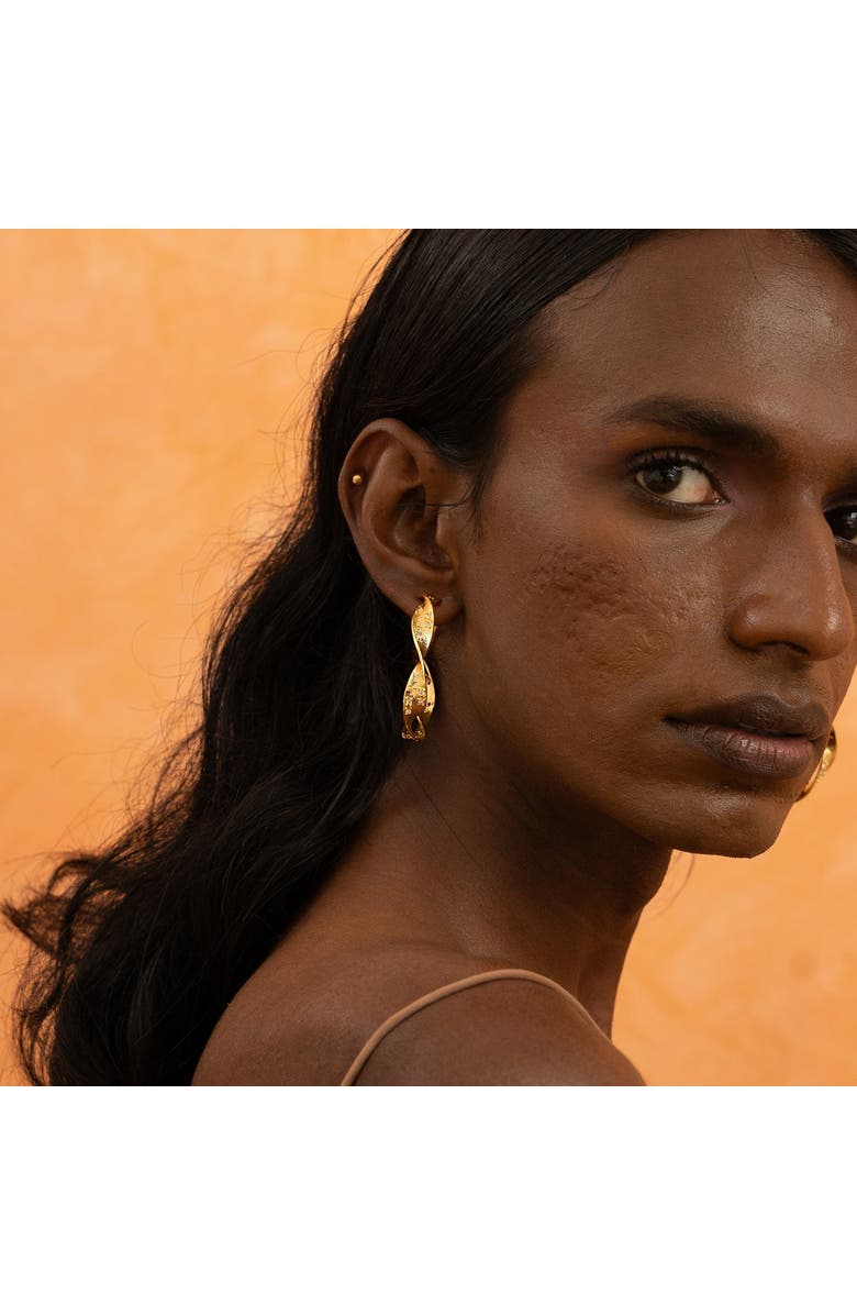 Dhwani Bansal KALI HOOPS, Alternate, color, Gold Plated
