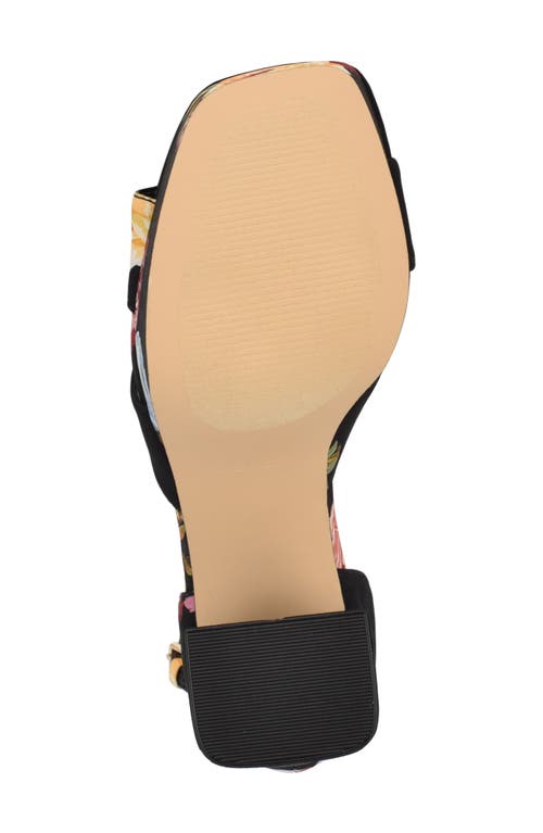 Nine West Vicky Ankle Strap Platform Sandal In Black