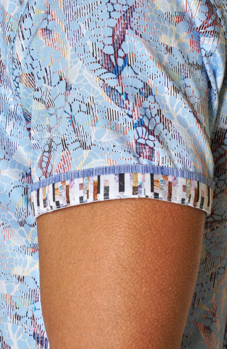 Robert Graham McKay Abstract Print Cotton Short Sleeve Shirt ...