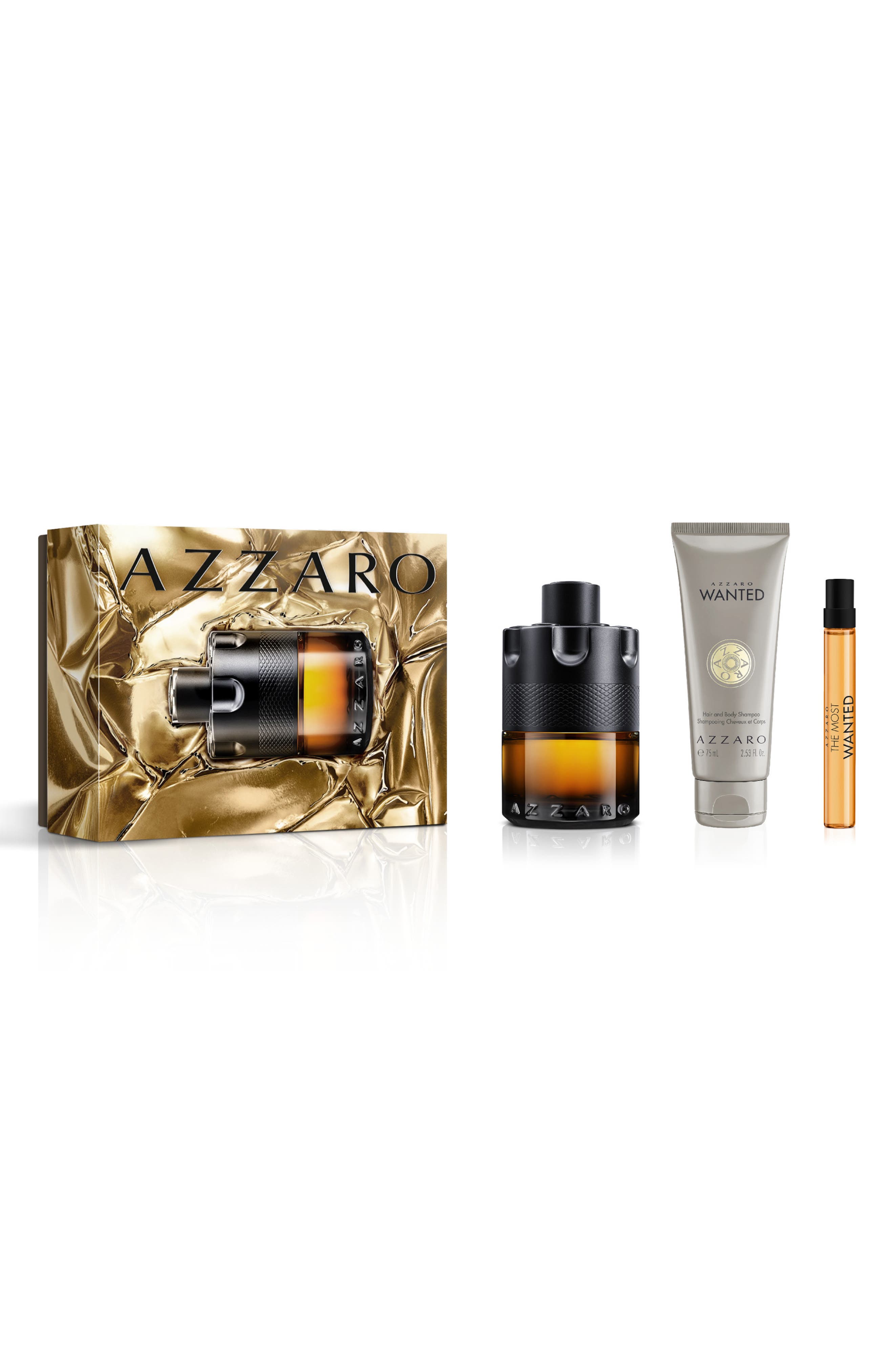 AZZARO The Most Wanted Parfum 3-Piece Gift Set $215 Value (Men