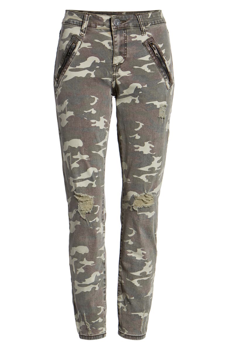 KUT from the Kloth Connie Ankle Skinny Camo Jeans, Alternate, color, 