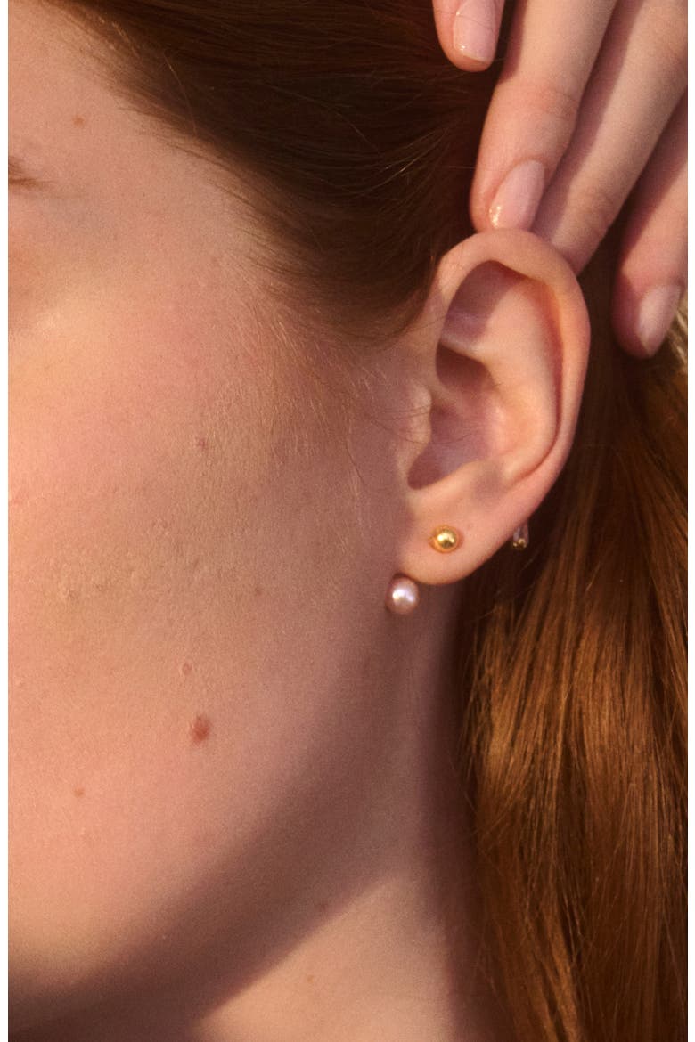 Orion Front/Back Earrings, Alternate, color, GOLD
