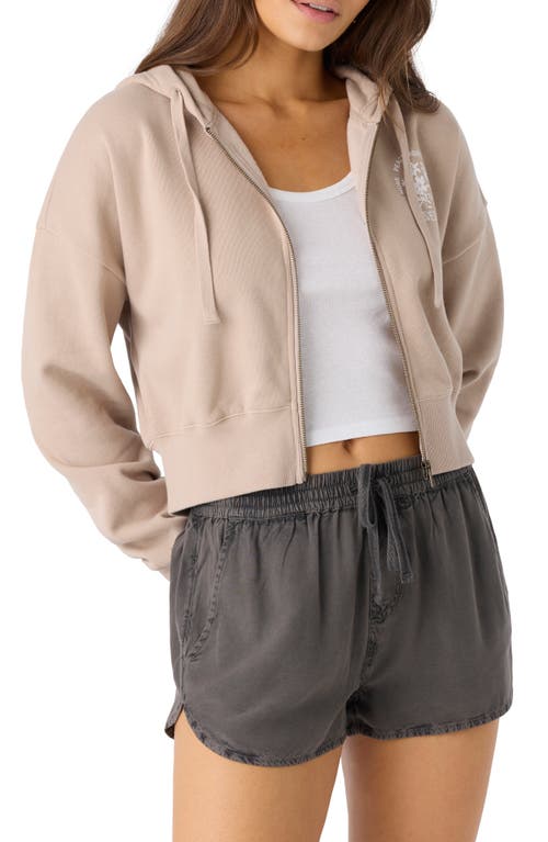 O'neill Darcie Graphic Zip-up Crop Hoodie