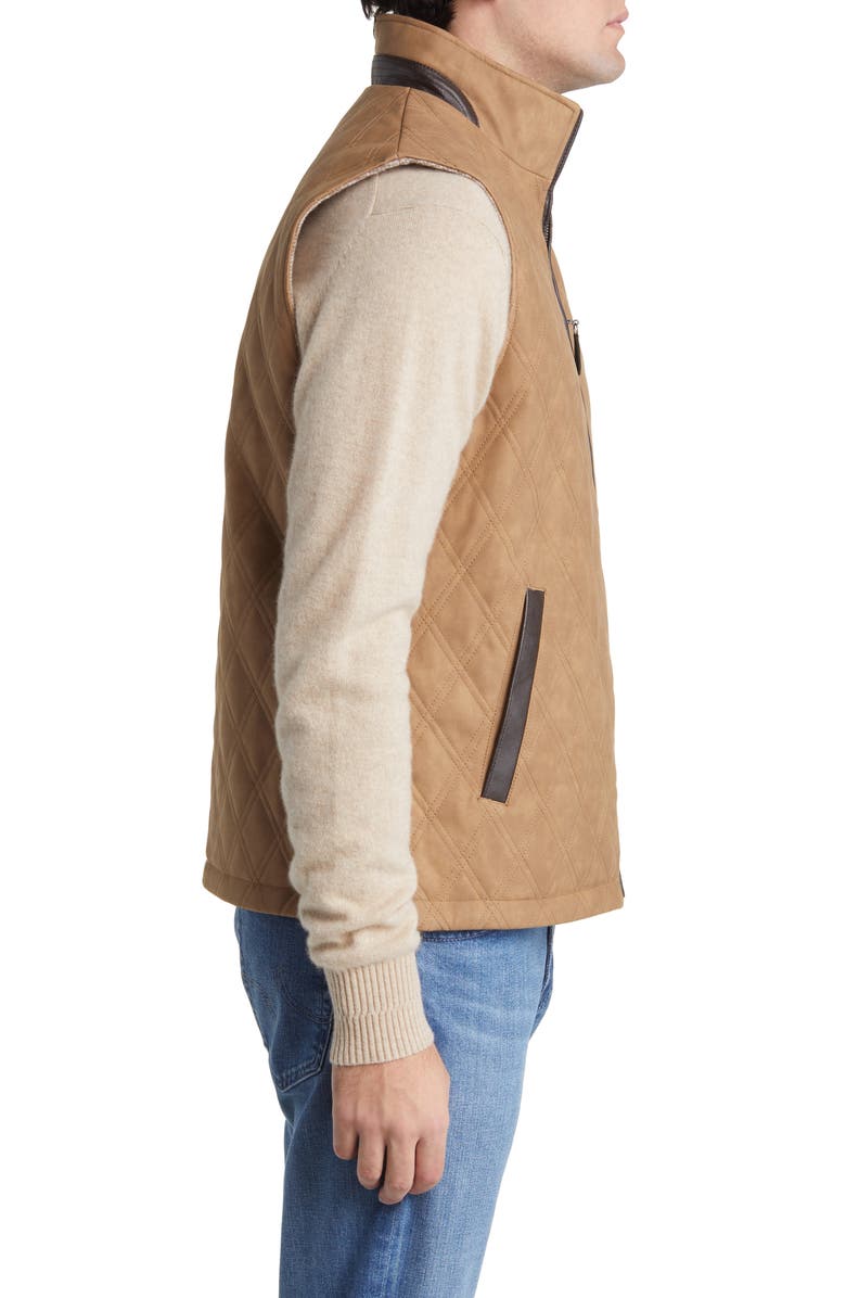 Johnston & Murphy Reversible Quilted Vest, Alternate, color, 