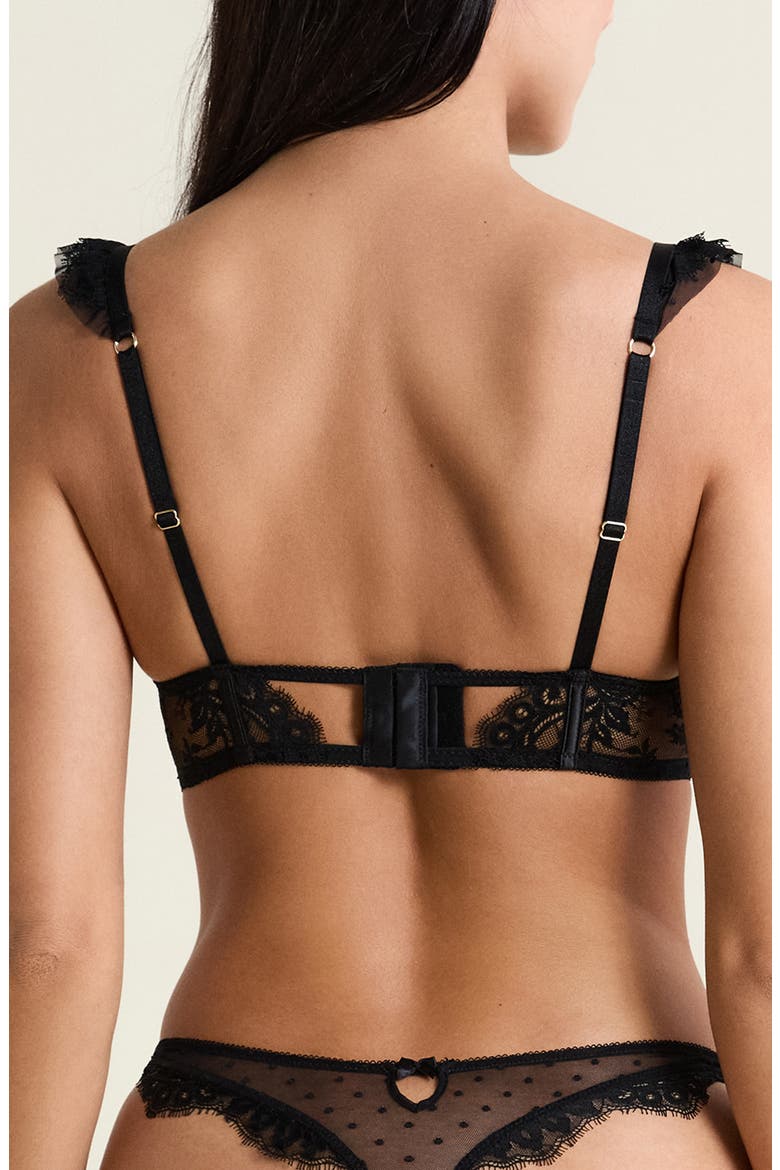 Infini N° 9 Bustier Underwire Bra, Alternate, color, BLACK