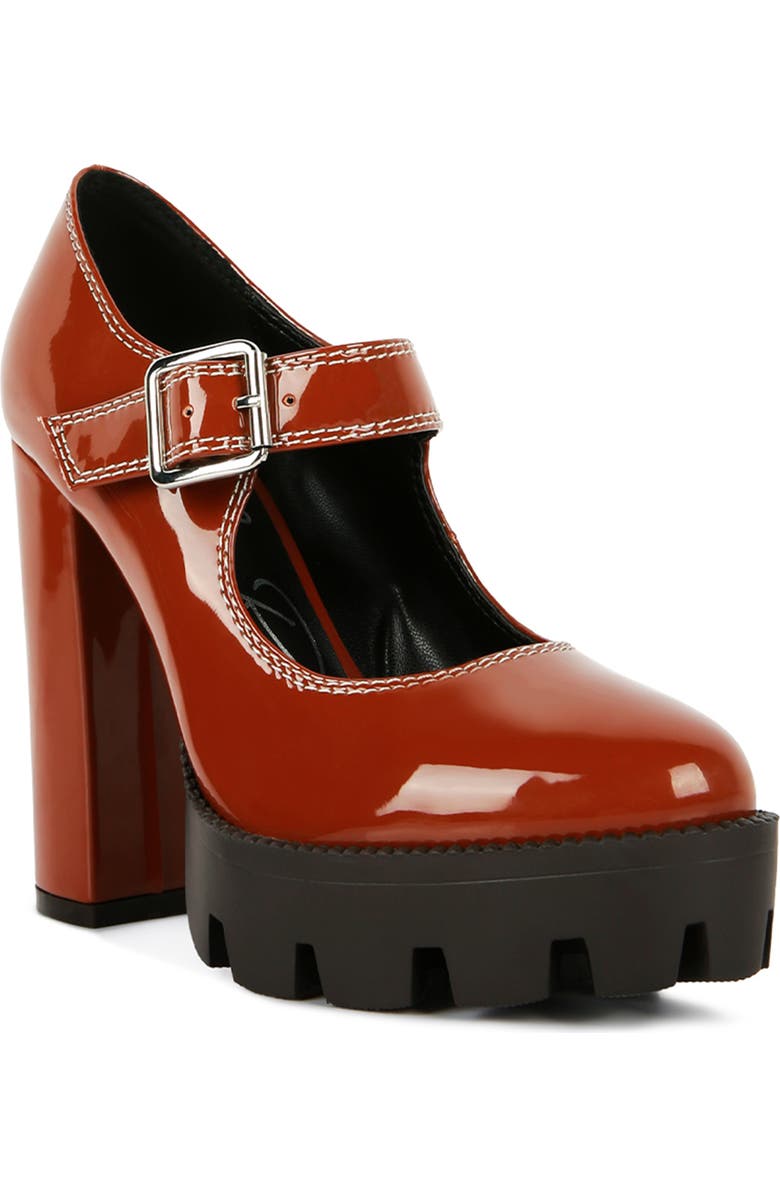 LONDON RAG Millenial Bug Mary Jane Platform Pump, Main, color, Tan