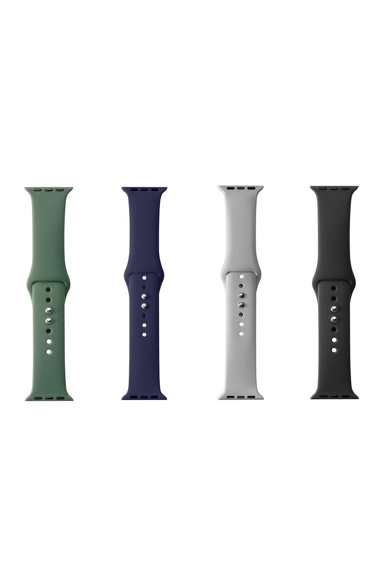 The Posh Tech Assorted 4-Pack Apple Watch<sup>®</sup> Watchbands, Alternate, color,
