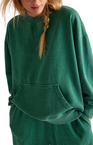 Free People Intimately FP Slow It Down Oversize Cotton Blend Sweatshirt