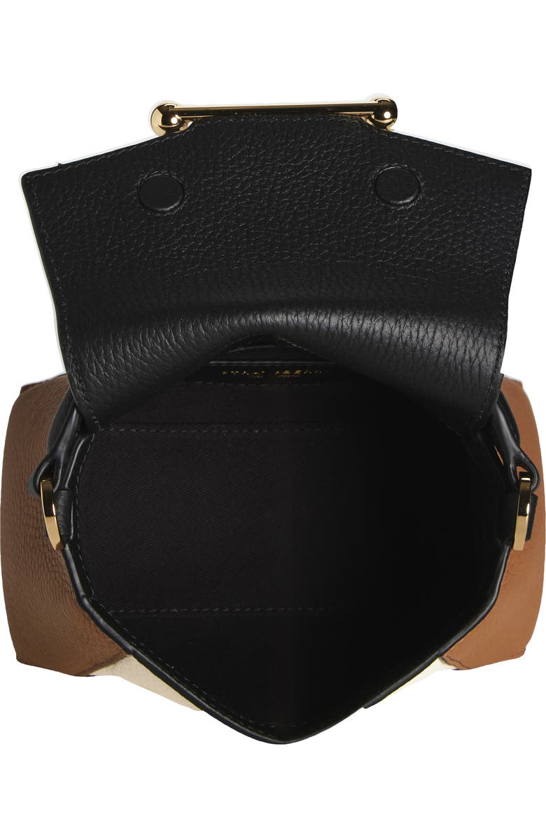 Strathberry Nano Mosaic Leather Top Handle Bag, Alternate, color,