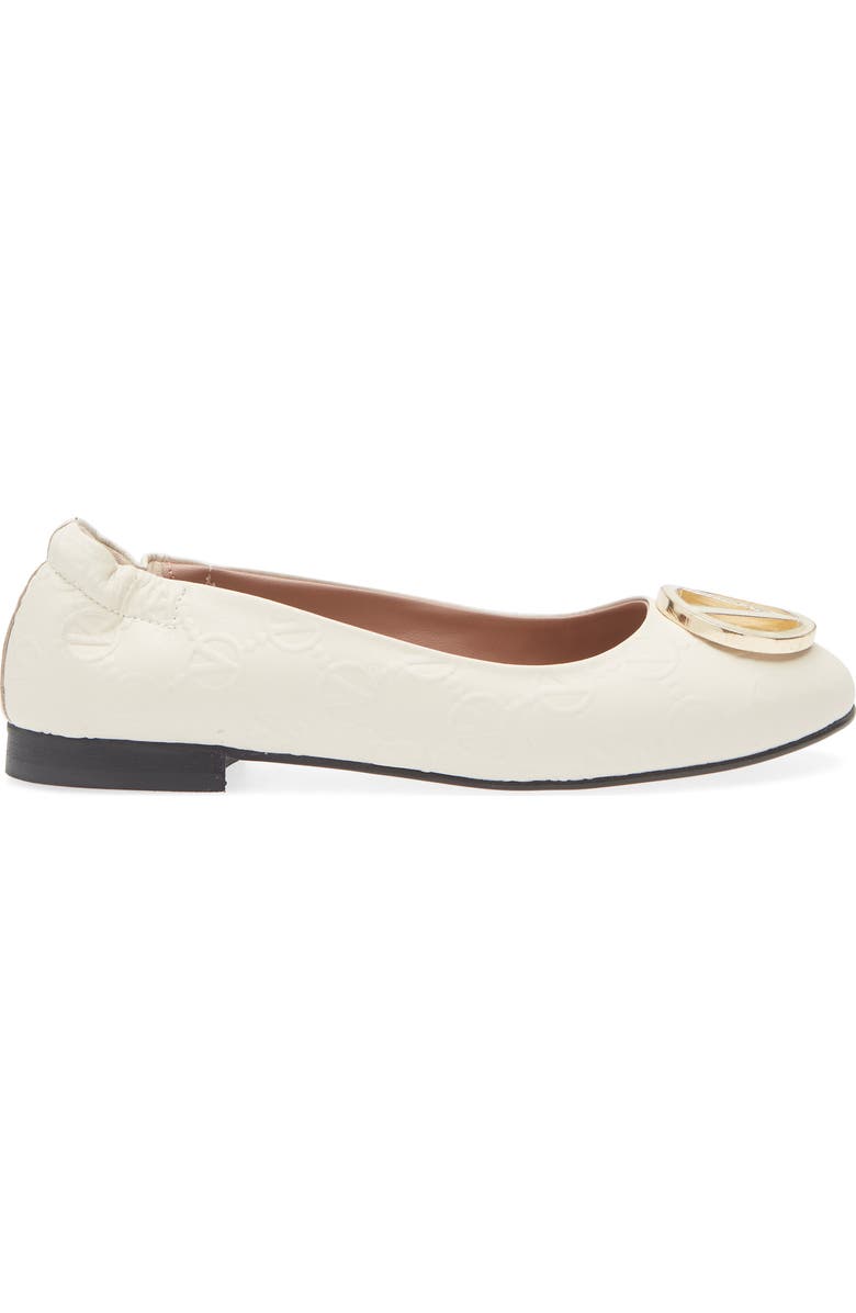 VALENTINO BY MARIO VALENTINO Calliope VLOGO Ballet Flat, Alternate, color, Cream