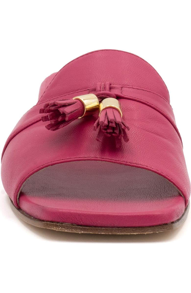 Amalfi by Rangoni Bussola Slide Sandal, Alternate, color, Fuxia Parmasoft - Gold Met