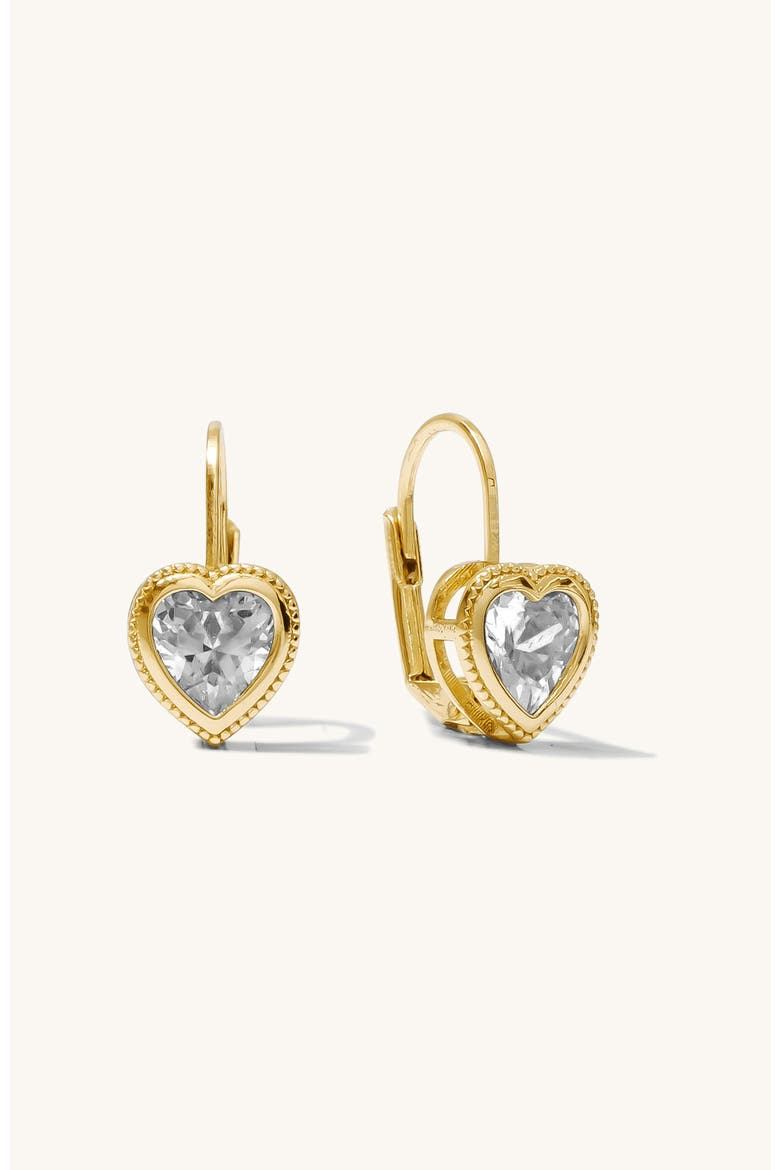 Sweetheart Earrings, Main, color, Gold