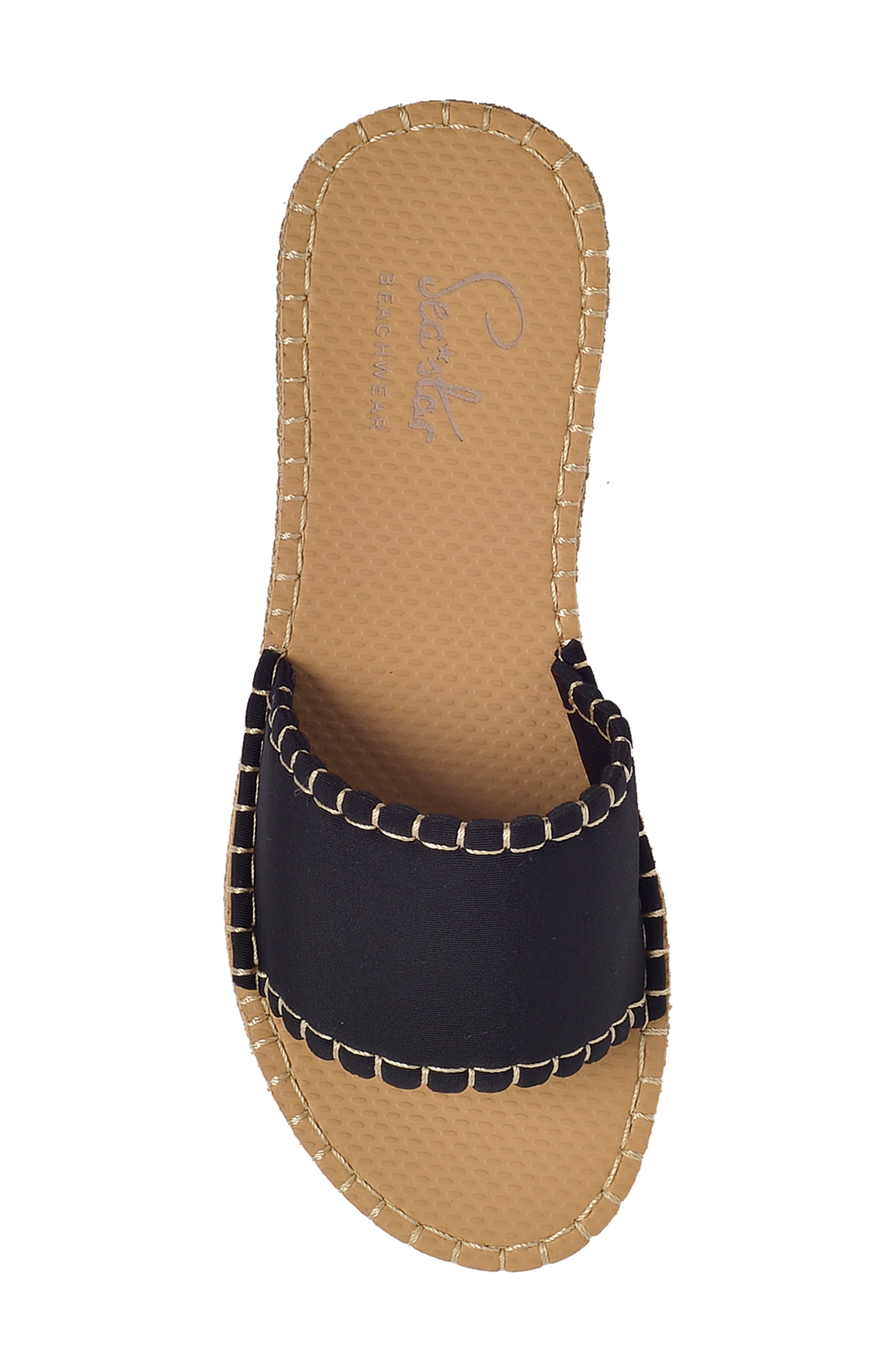 Sea Star Beachwear Cabana Water Resistant Espadrille Slide Sandal, Alternate, color, 