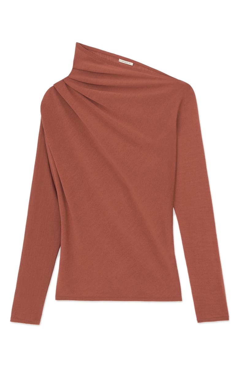 Lafayette 148 New York Fine Gauge Merino Wool Asymmetric Sweater, Alternate, color, 