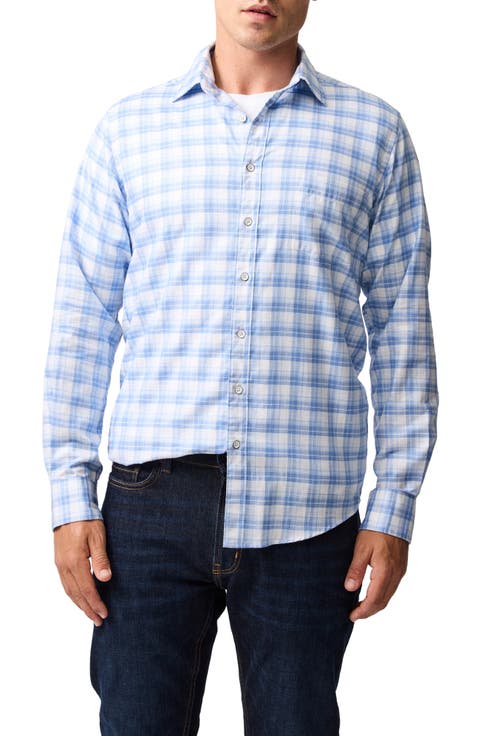 Scarborough Plaid Cotton & Linen Button-Up Shirt