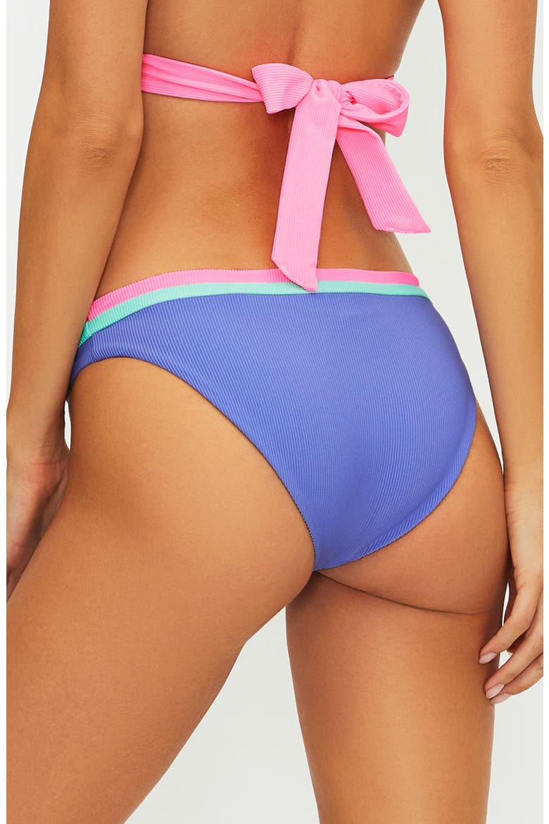 Saffron Rib Colorblock Bikini Bottoms, Alternate, color, SHERBERT SHORES COLORBLOCK