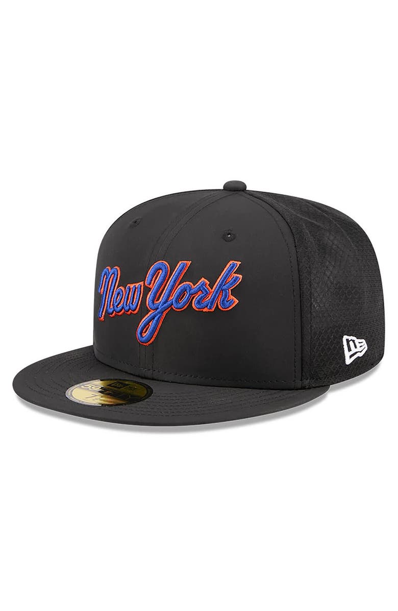 New Era Men's New Era Black New York Mets 2026 Batting Practice 59FIFTY Fitted Hat, Main, color, Black