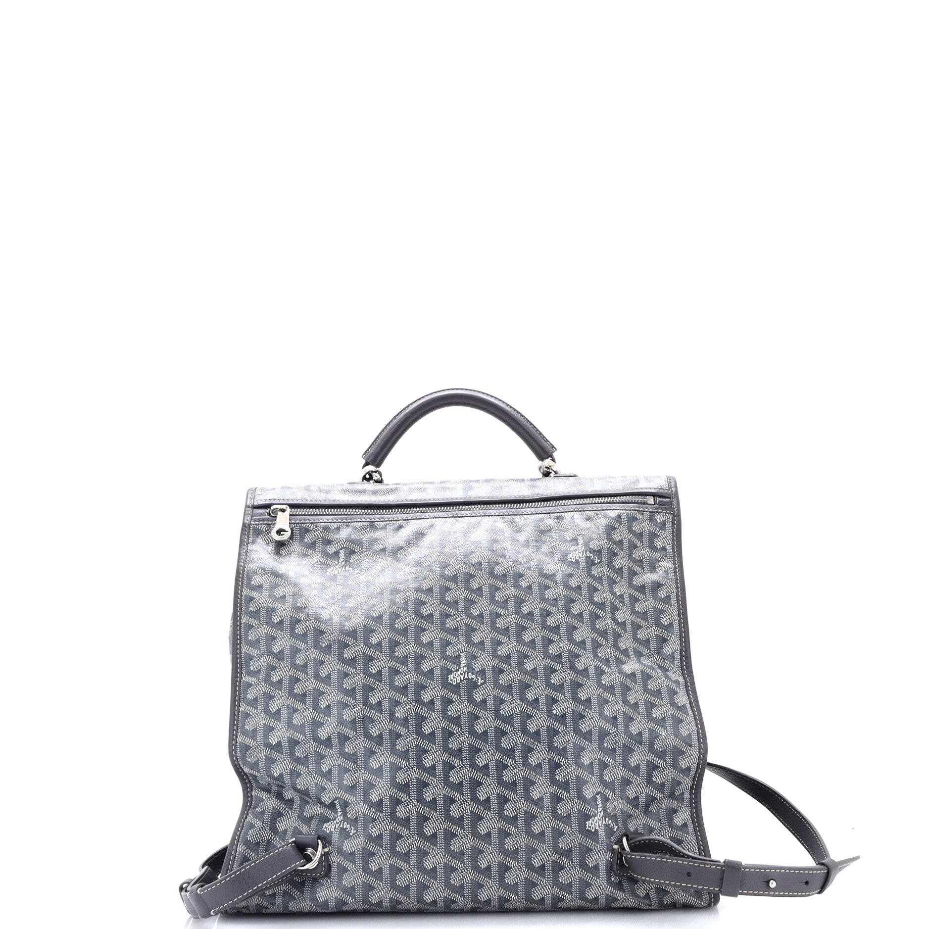 Saint Leger Briefcase Backpack Coated Canvas, Alternate, color, Grey