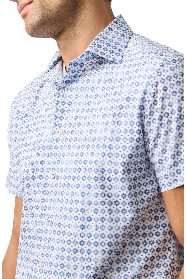 Lomond Short Sleeve Button-Up Shirt, Alternate, color, SNOW