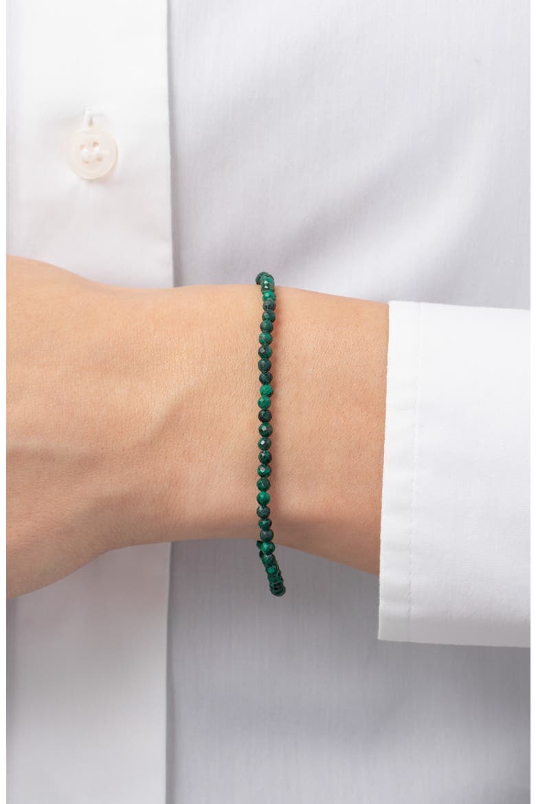 Malachite Stretch Beaded Bracelet, Alternate, color, MALACHITE