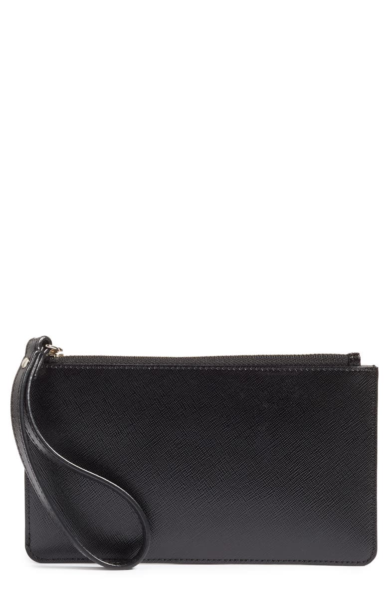 Halogen<sup>®</sup> Leather Wristlet with Pop-Out Card Case, Main, color, 