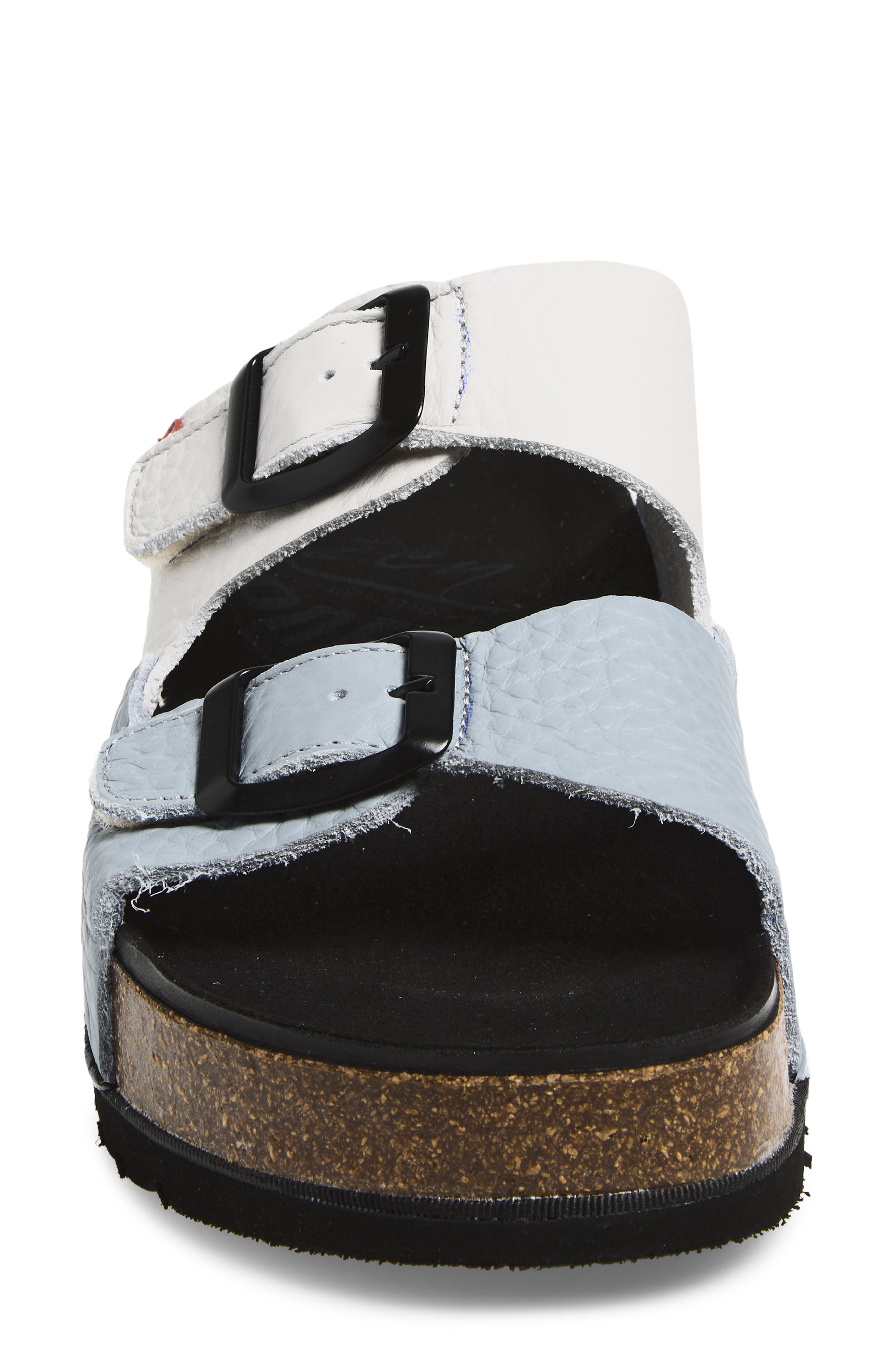 On Foot Naoshima Double Strap Slide Sandal, Alternate, color, Illusion/ Grey