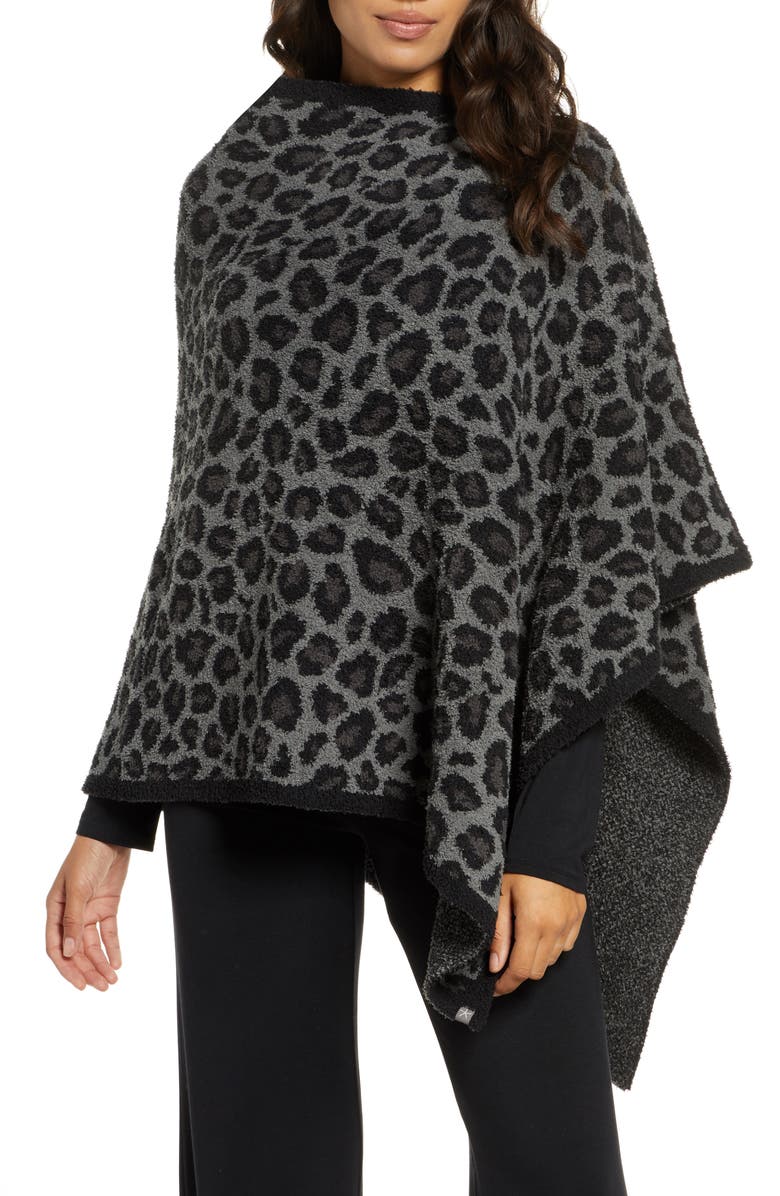 Barefoot Dreams<sup>®</sup> CozyChic<sup>™</sup> Leopard Print Poncho, Main, color,
