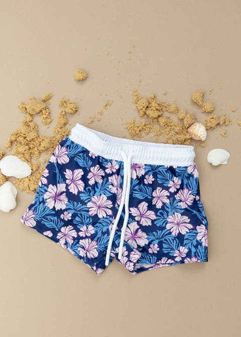 Twilight Blossoms Swim Shorts