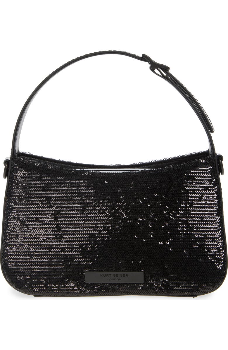 Kurt Geiger London Mini Bond Embellished Shoulder Bag, Alternate, color, Black