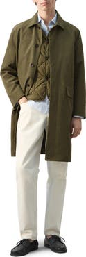 MANGO Water Repellent Parka with Removable Vest